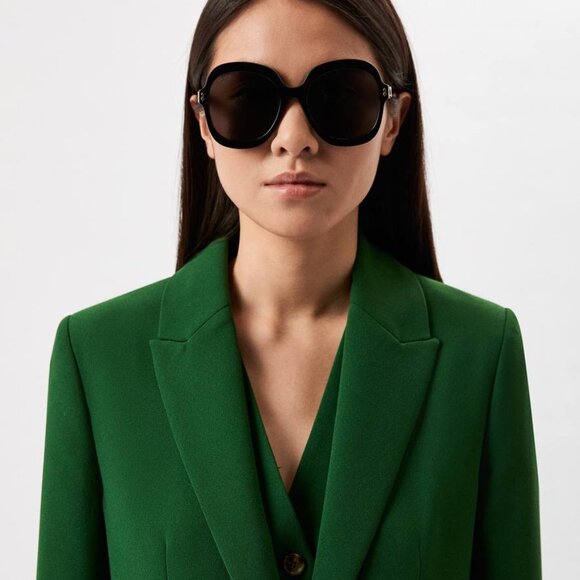 Gucci GG1240S 001 Round Sunglasses - Black\\Grey main image 8